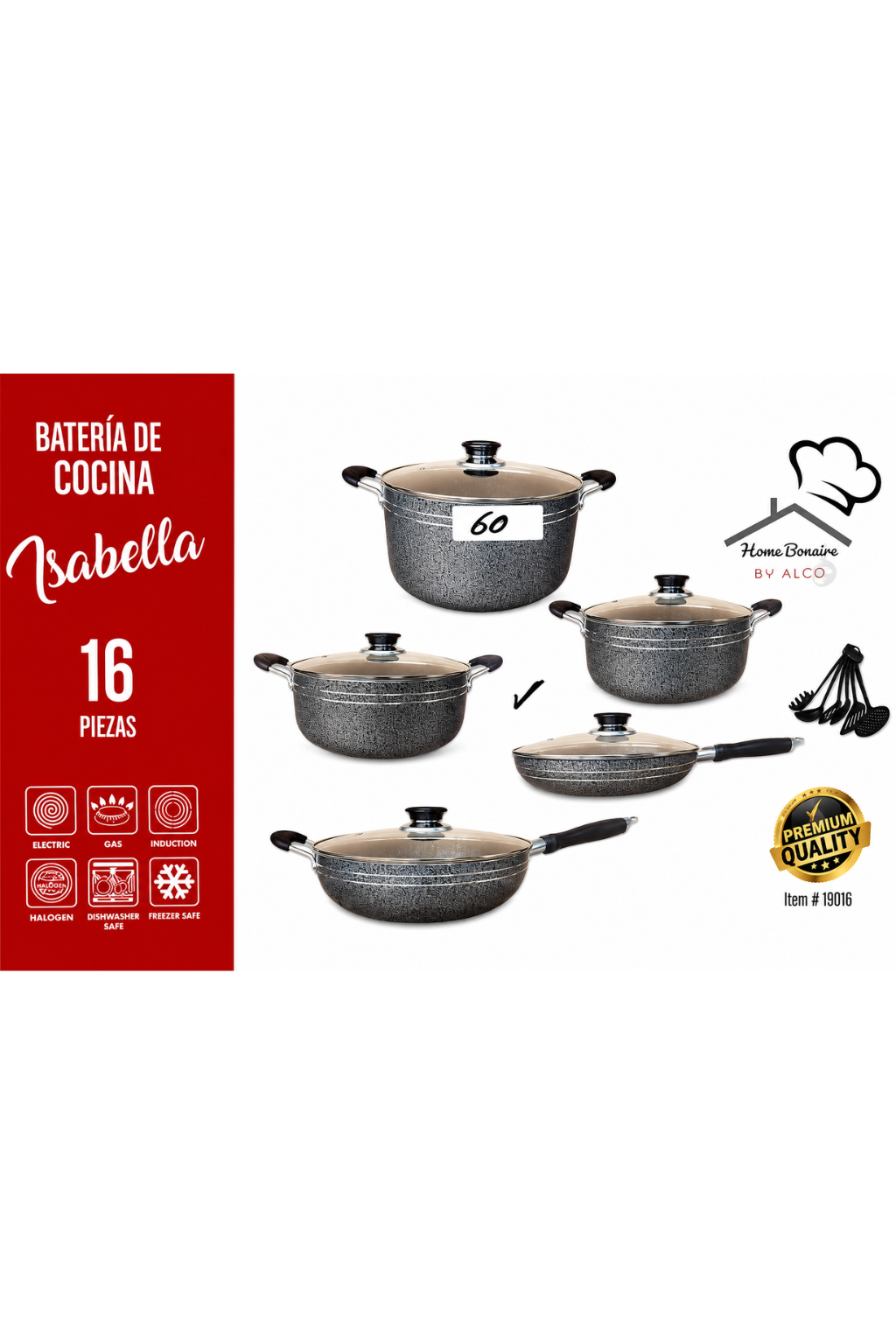 Batería Isabella Negra