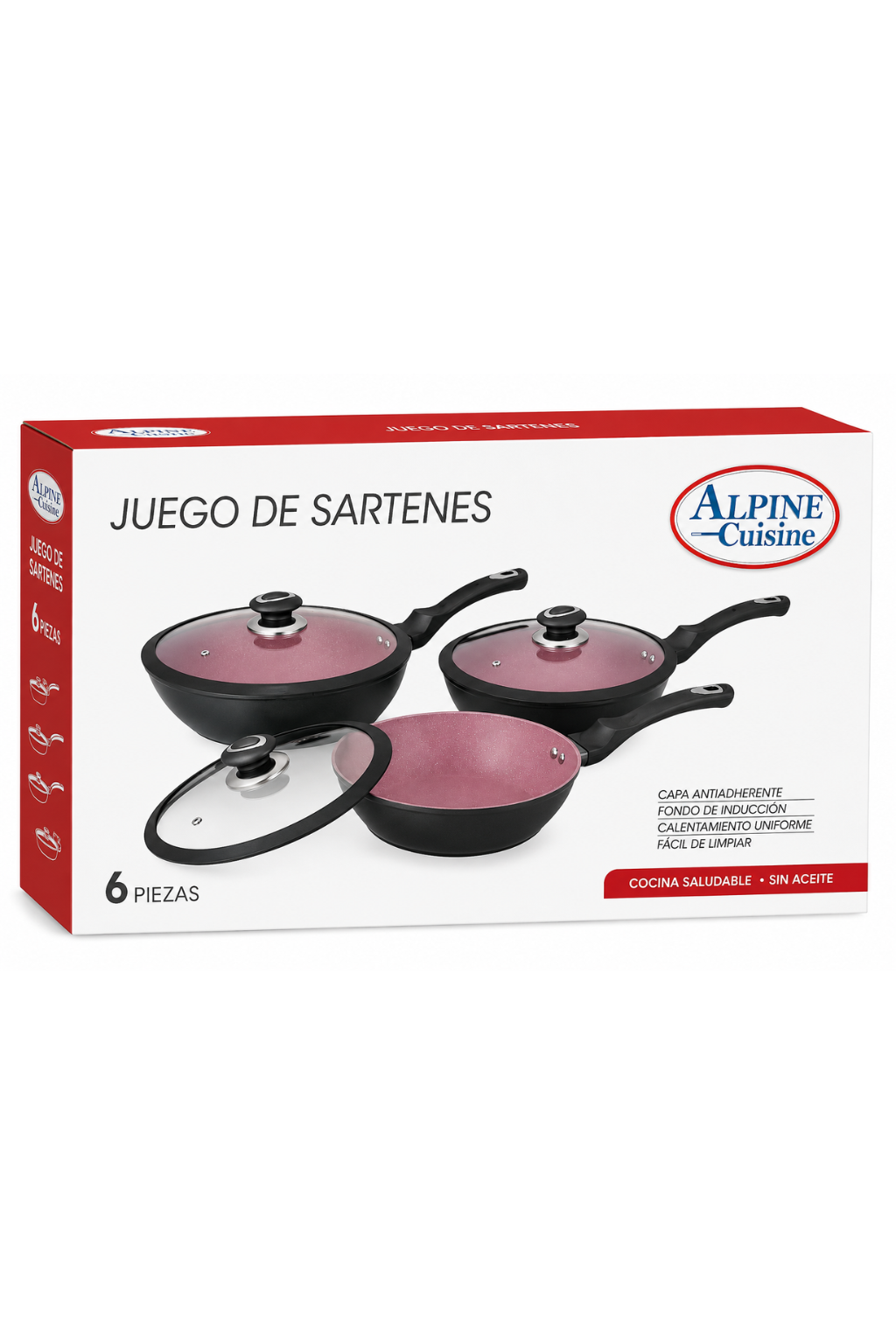 Juego de Sartenes Alpine de 6 piezas