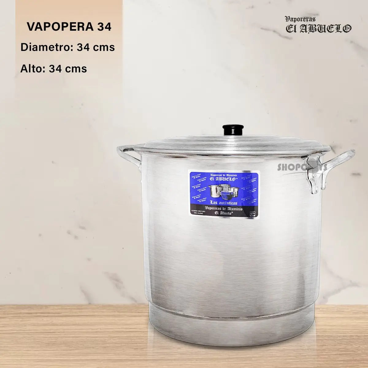 Vaporera de Aluminio #34