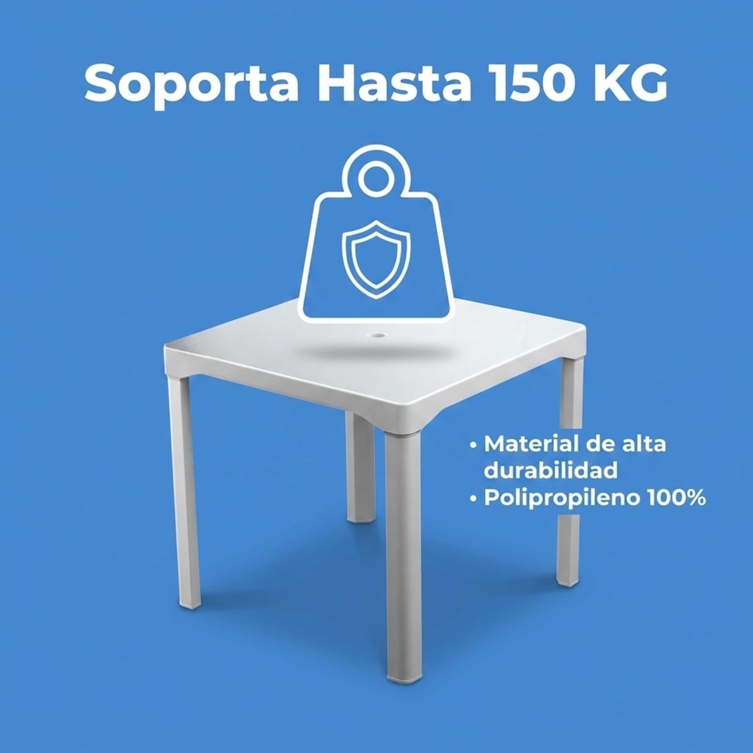 Mesa Desmontable Cuadrada Duna
