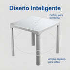 Mesa Desmontable Cuadrada Duna