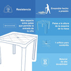 Mesa Desmontable Cuadrada Duna