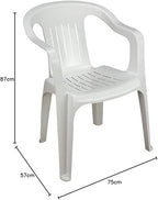 Silla Blanca Plastico