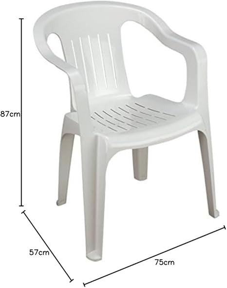 Silla Blanca Plastico